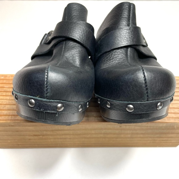 Kork Ease Korks Felisa Black Leather Studded Platform Mules Size 9M - Picture 4 of 10